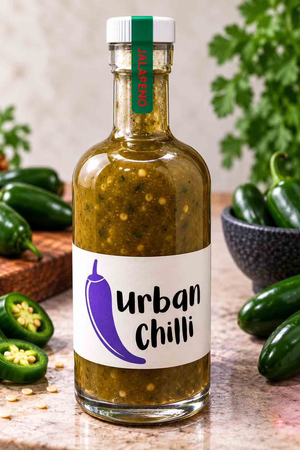 Jalapeño 750ml chilli sauce bottle